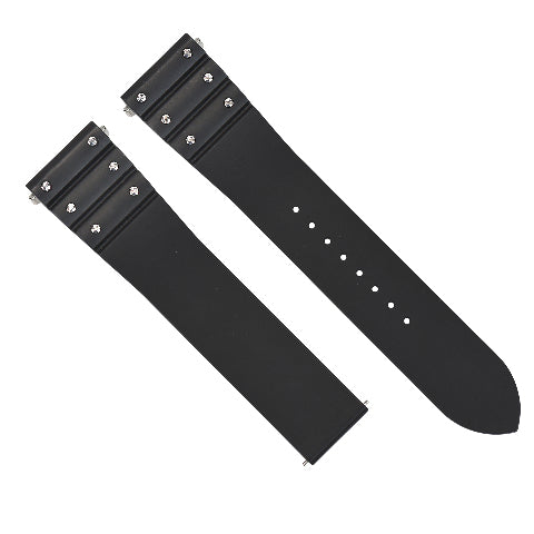 21MM SILICONE RUBBER WATCH BAND STRAP QUICK RELEASE FOR CARTIER SANTOS WSSA0009