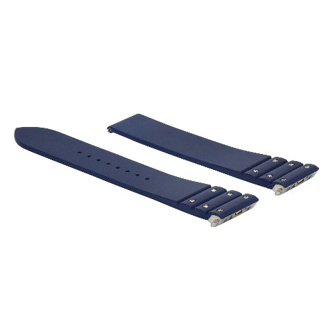 21MM SILICONE RUBBER WATCH BAND STRAP QUICK RELEASE FOR CARTIER SANTOS WSSA0009