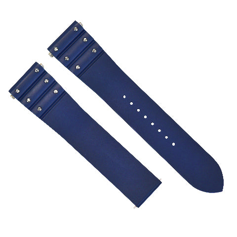 21MM SILICONE RUBBER WATCH BAND STRAP QUICK RELEASE FOR CARTIER SANTOS WSSA0009