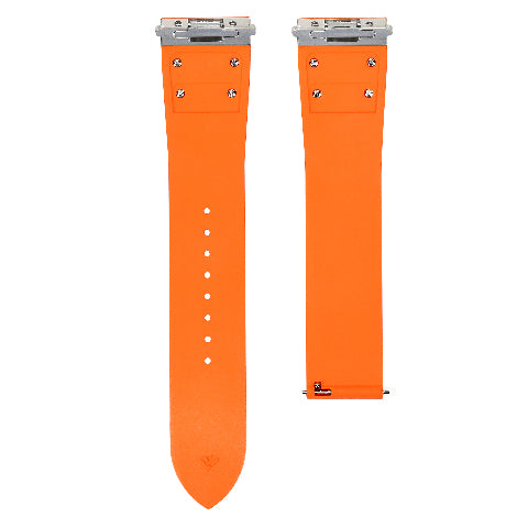 21MM SILICONE RUBBER WATCH BAND STRAP QUICK RELEASE FOR CARTIER SANTOS WSSA0009