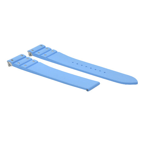 21MM SILICONE RUBBER WATCH BAND STRAP QUICK RELEASE FOR CARTIER SANTOS WSSA0009