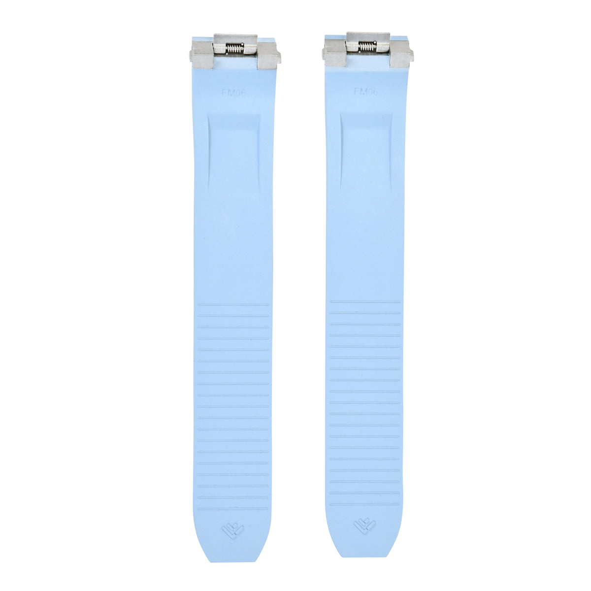 19MM SILICONE RUBBER WATCH BAND STRAP QUICK RELEASE FOR CARTIER ROADSTER, Baby Blue, view 4