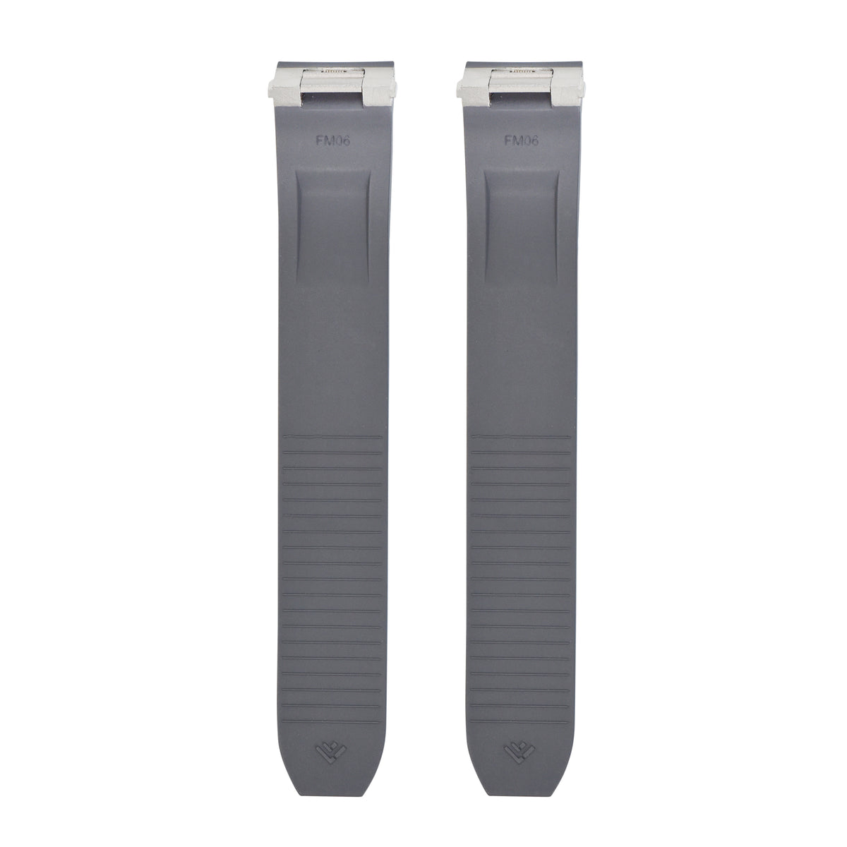 19MM SILICONE RUBBER WATCH BAND STRAP QUICK RELEASE FOR CARTIER ROADSTER, Gray, view 4