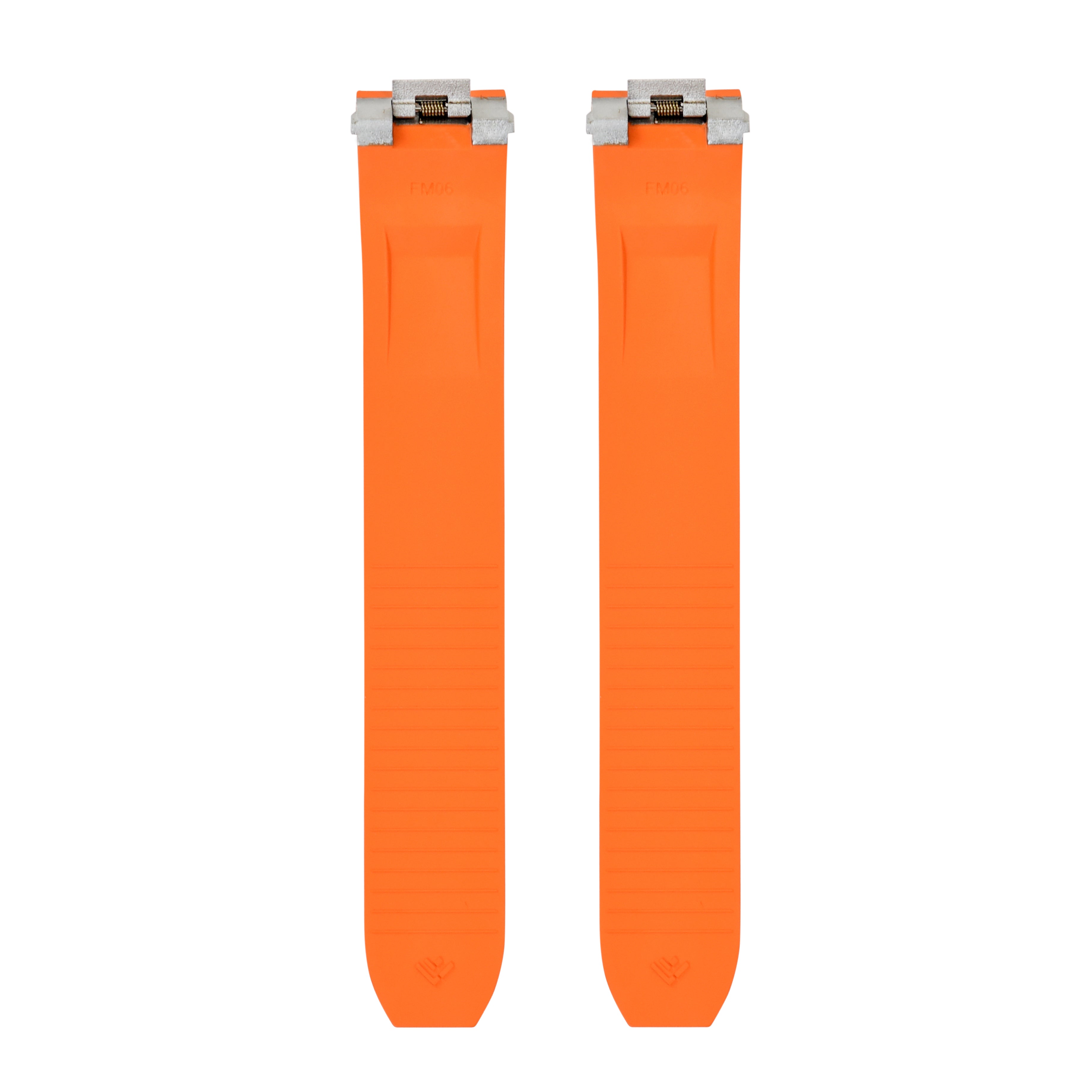 19MM ORANGE RUBBER WATCH BAND STRAP FOR CARTIER ROADSTER EASY QUICK RELEASE