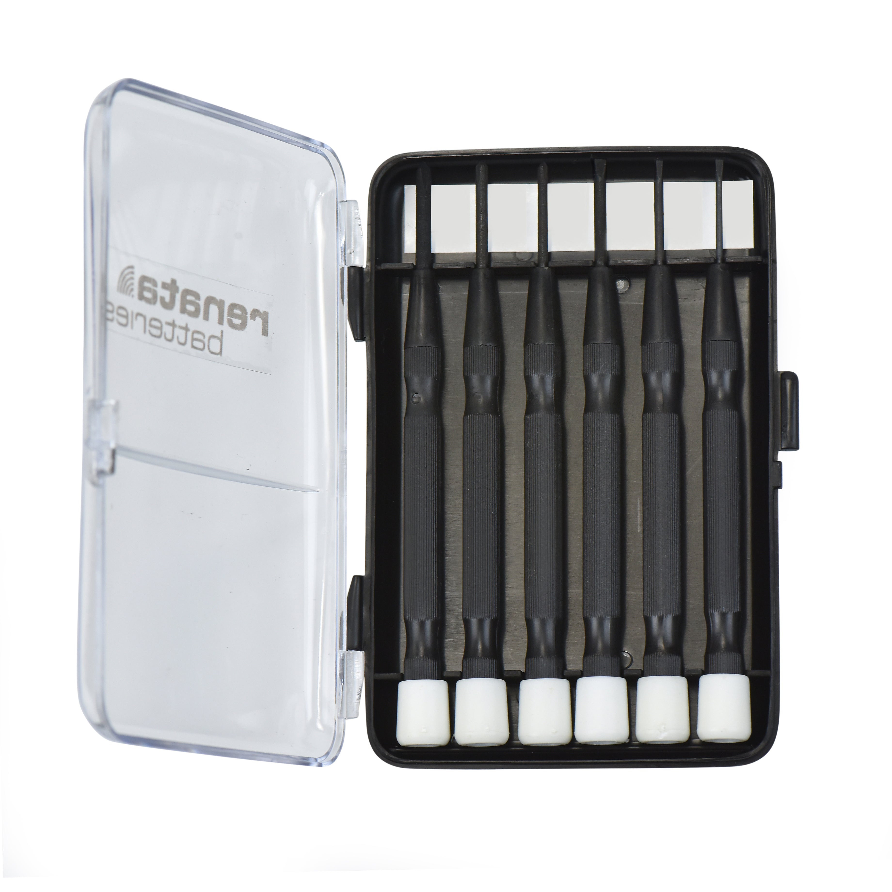 SCREWDRIVER SET OF 6 IN COMPACT CASE WITH 3 FLAT AND 3 PHILIPS FOR GENERAL USE