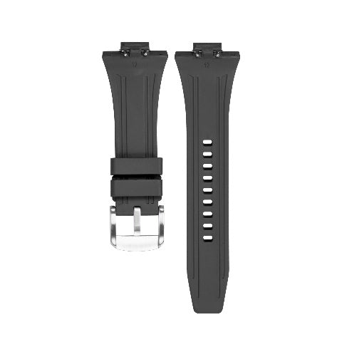 Replacement Strap Rubber Watch Strap FKM Deployant Clasp for Tissot PRX 35/40mm