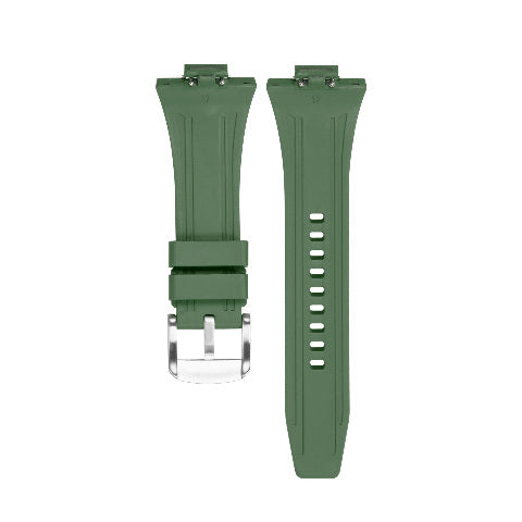Replacement Strap Rubber Watch Strap FKM Deployant Clasp for Tissot PRX 35/40mm