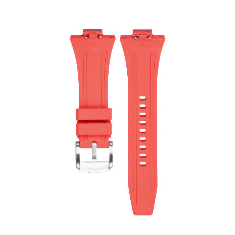 Replacement Strap Rubber Watch Strap FKM Deployant Clasp for Tissot PRX 35/40mm