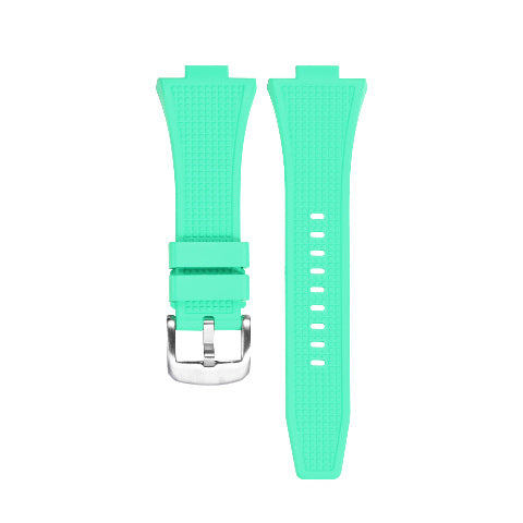 Replacement Strap Rubber Watch Strap FKM Deployant Clasp for Tissot PRX 35/40mm