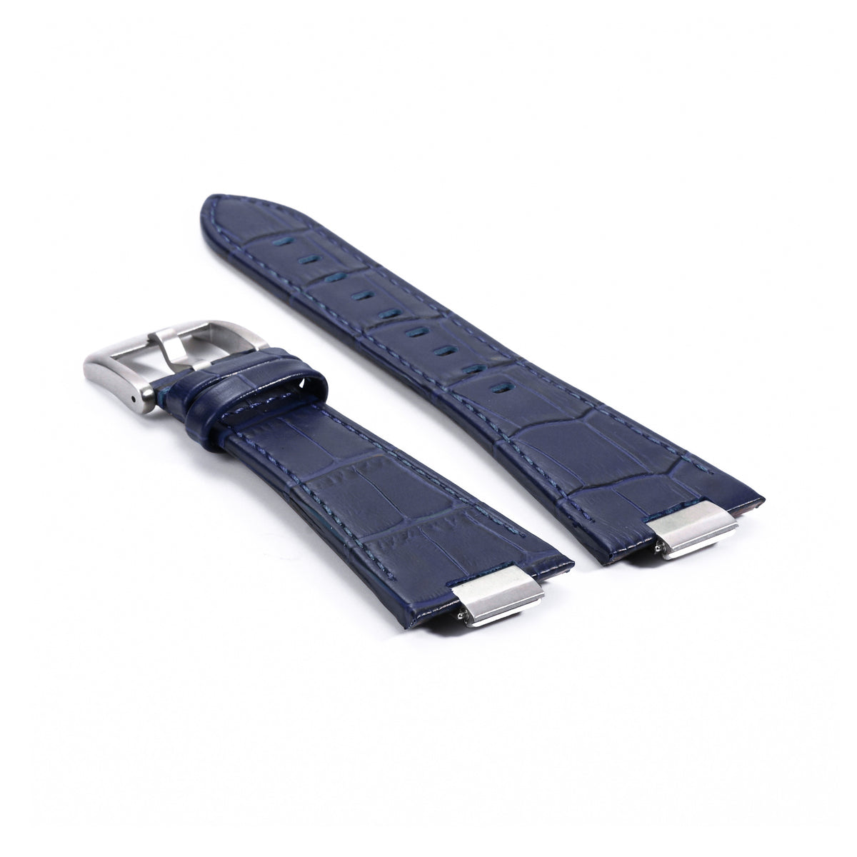26MM LEATHER WATCH BAND STRAP FOR TISSOT WATCH 1853 PRX40 T137.407 T137.410, Blue, view 3