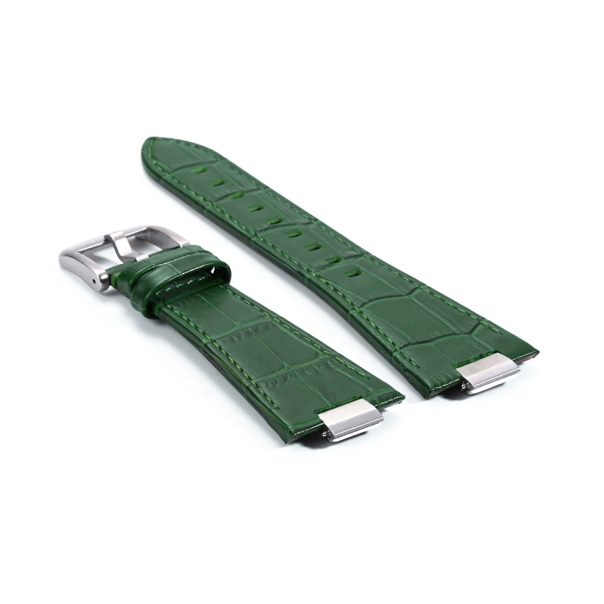 26MM LEATHER WATCH BAND STRAP FOR TISSOT WATCH 1853 PRX40 T137.407 T137.410, Green, view 3