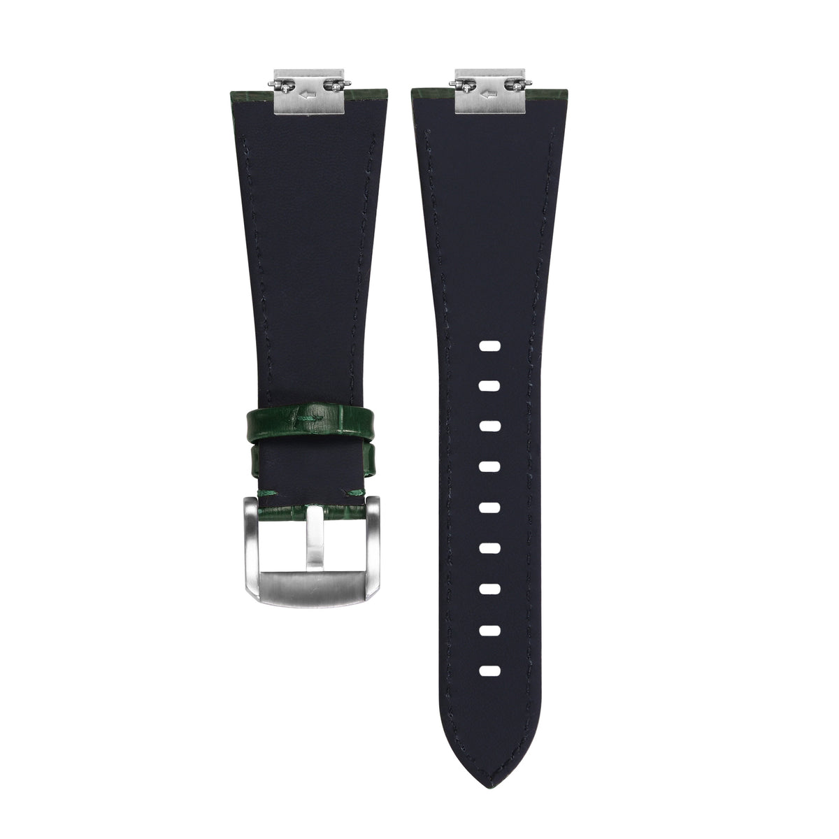 26MM LEATHER WATCH BAND STRAP FOR TISSOT WATCH 1853 PRX40 T137.407 T137.410, Green, view 4