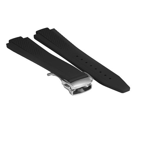 22mm FKM Rubber Watch Band Strap for Longines Conquest 42mm L38364529 L3.835