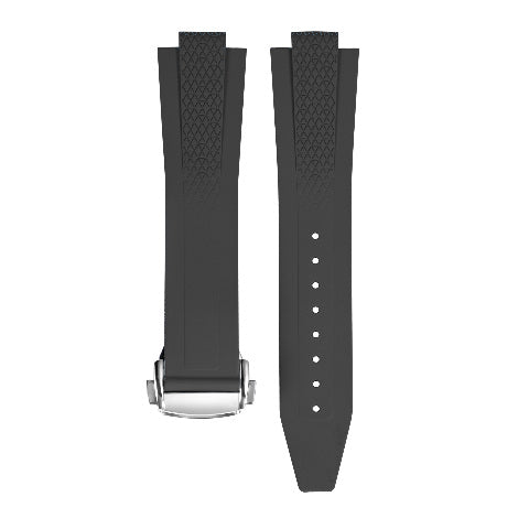 22mm FKM Rubber Watch Band Strap for Longines Conquest 42mm L38364529 L3.835
