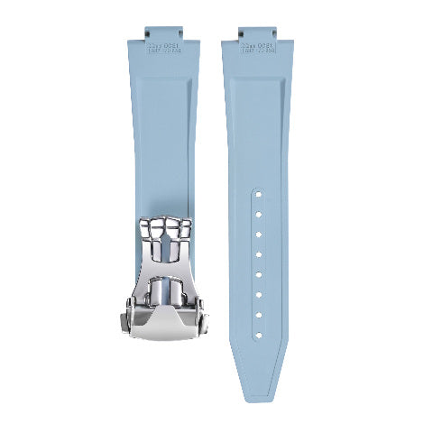 22mm FKM Rubber Watch Band Strap for Longines Conquest 42mm L38364529 L3.835