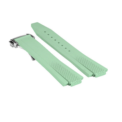 22mm FKM Rubber Watch Band Strap for Longines Conquest 42mm L38364529 L3.835