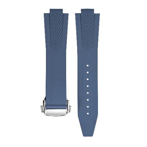 22mm FKM Rubber Watch Band Strap for Longines Conquest 42mm L38364529 L3.835