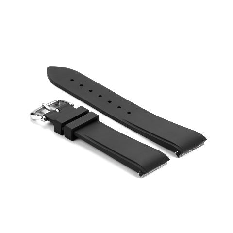 15.5MM 17.5MM RUBBER WATCH BAND WRIST STRAP FOR CARTIER DUMONT QUICK RELEASE