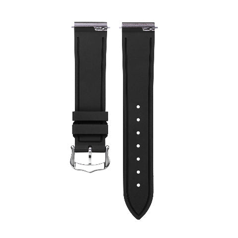 15.5MM 17.5MM RUBBER WATCH BAND WRIST STRAP FOR CARTIER DUMONT QUICK RELEASE