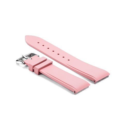 15.5MM 17.5MM RUBBER WATCH BAND WRIST STRAP FOR CARTIER DUMONT QUICK RELEASE