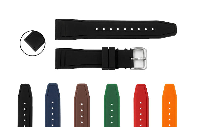20-21-22MM FKM RUBBER WATCH BAND STRAP FOR IWC WATCH QUICK RELEASE SPRING BARS