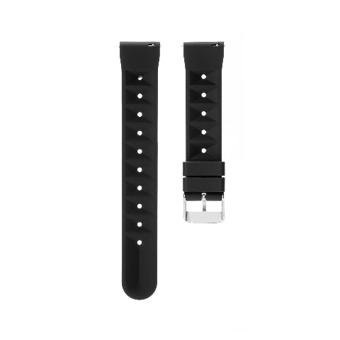 18mm 20mm 22mm Quick Release Silicone Rubber Waffle Watch Band Strap Universal