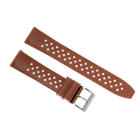 18mm 20mm 22mm FKM Rubber Waffle Rubber Watch Band Strap Universal Replacement