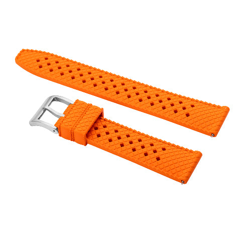 18mm 20mm 22mm FKM Rubber Waffle Rubber Watch Band Strap Universal Replacement