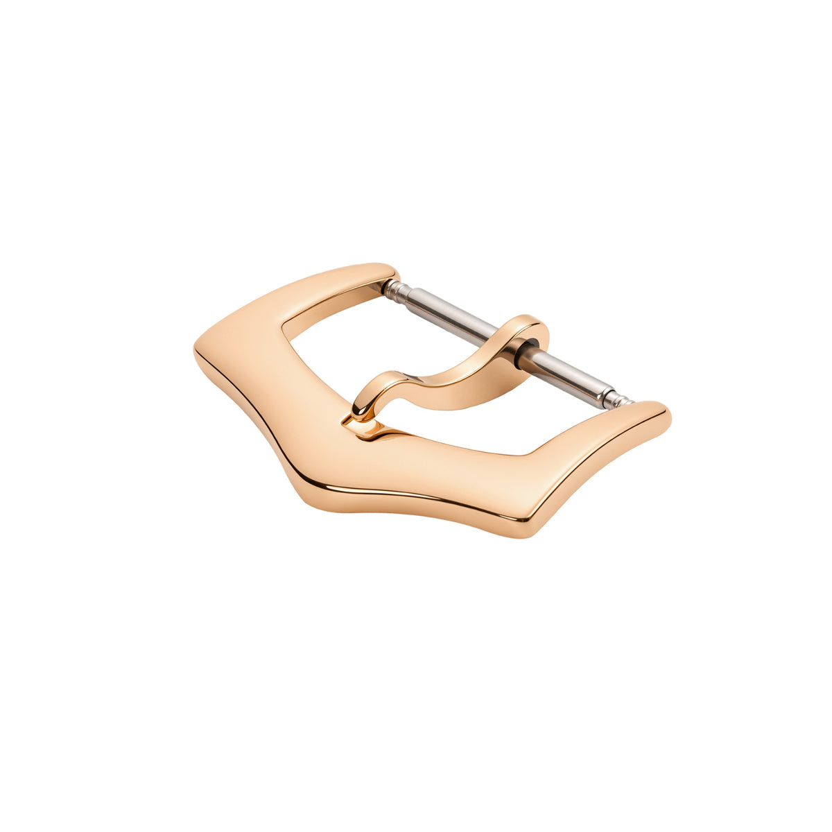 18mm 20mm Stainless Steel Replacement Pin Buckle For Patek Philippe Watch Strap, Rose Gold, view 2