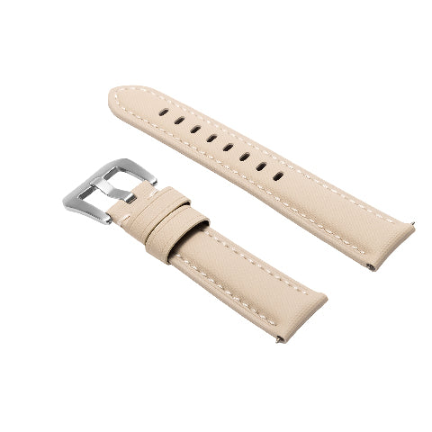 20-22-24-26MM Nylon Canvas Leather Watch Band Replacement Wristband Strap Watch