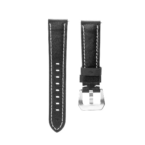 20-22-24-26MM Nylon Canvas Leather Watch Band Replacement Wristband Strap Watch
