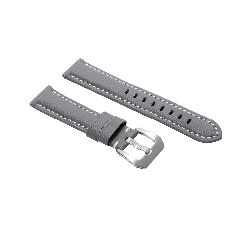 20-22-24-26MM Nylon Canvas Leather Watch Band Replacement Wristband Strap Watch
