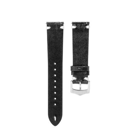 20MM - 22MM OSTRICH STYLE GRAIN LEATHER WATCH BAND STRAP WITH BUCKLE FOR WATCHES