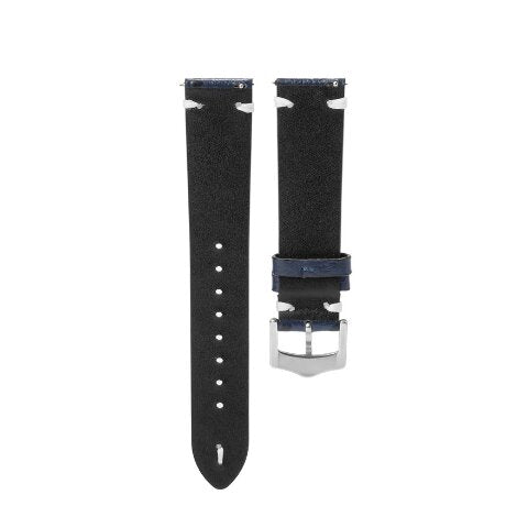 20MM - 22MM OSTRICH STYLE GRAIN LEATHER WATCH BAND STRAP WITH BUCKLE FOR WATCHES
