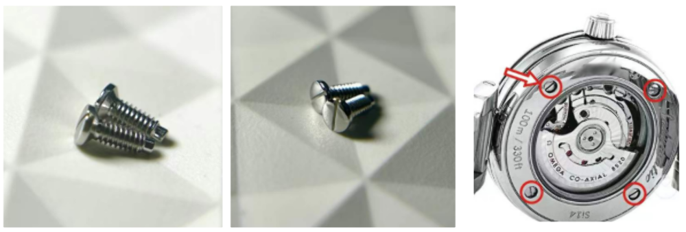 3.75MM SCREW FOR OMEGA DE VILLE SERIES 34MM WATCH CASE 425.30.34 STAINLESS STEEL