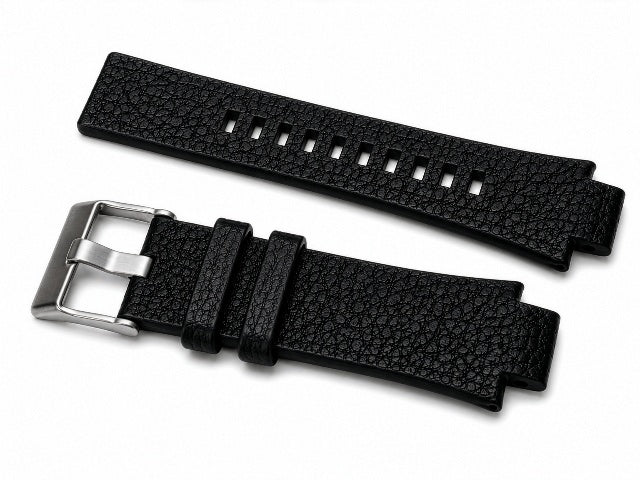 18MM BLACK LEATHER WATCH BAND STRAP FOR 31MM CASE DIESEL WATCH WITH NOTCH