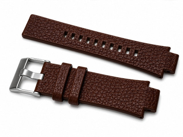 18MM BROWN LEATHER WATCH BAND STRAP FOR 31MM CASE DIESEL WATCH WITH NOTCH