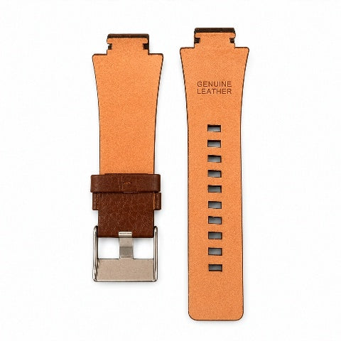 18MM BROWN LEATHER WATCH BAND STRAP FOR 31MM CASE DIESEL WATCH WITH NOTCH
