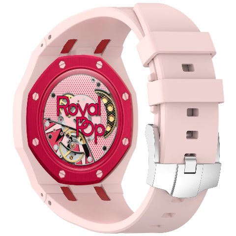 Royal Pop Silicone Rubber Watch Band Conversion Strap For AP Swatch Wristwatch