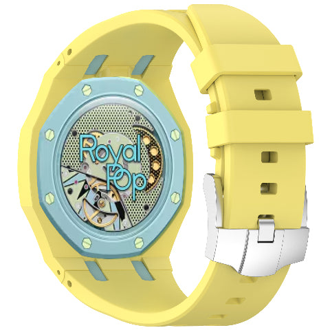 Royal Pop Silicone Rubber Watch Band Conversion Strap For AP Swatch Wristwatch