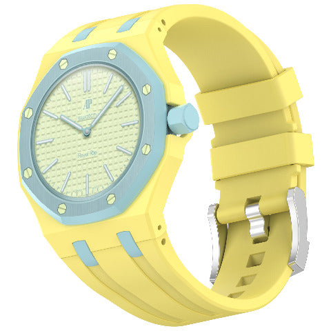 Royal Pop Silicone Rubber Watch Band Conversion Strap For AP Swatch Wristwatch