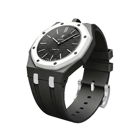 Ceramic Case Silicone Strap Band for Royal Pop AP Swatch Pocket Watch Conversion