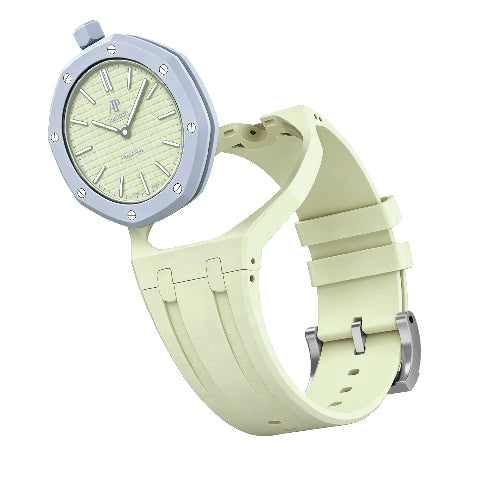 Ceramic Case Silicone Strap Band for Royal Pop AP Swatch Pocket Watch Conversion