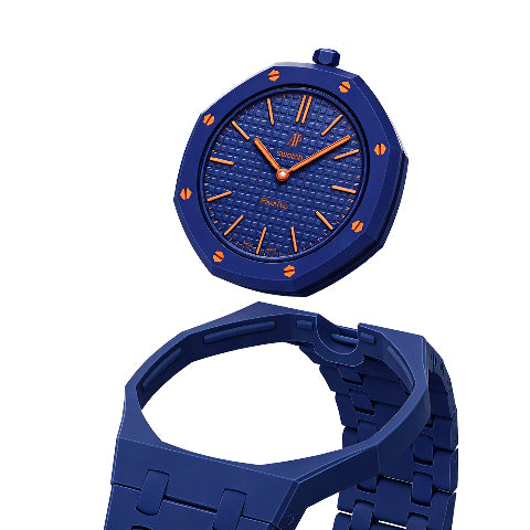 Ceramic Watch Strap Band with Ceramic Case Mod Kit For Swatch X AP Royal Pop
