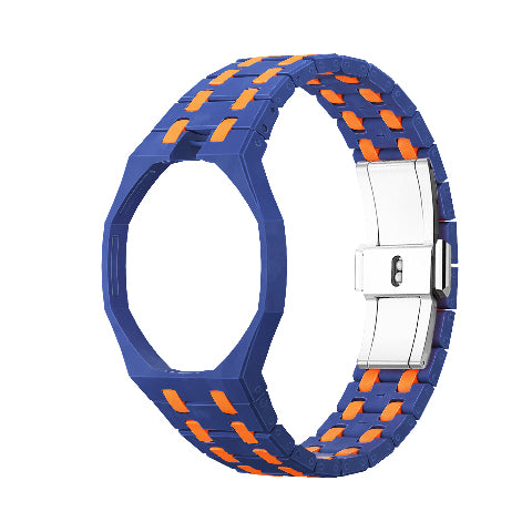 Ceramic Watch Strap Band with Ceramic Case Mod Kit For Swatch X AP Royal Pop