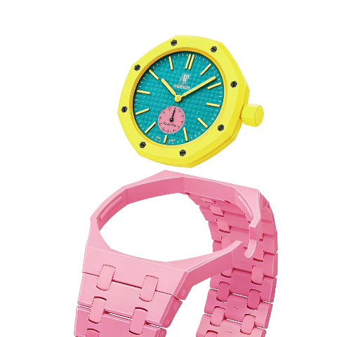 Ceramic Watch Strap Band with Ceramic Case Mod Kit For Swatch X AP Royal Pop