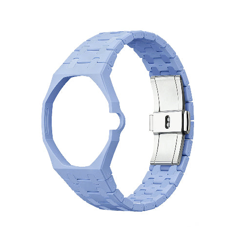 Ceramic Watch Strap Band with Ceramic Case Mod Kit For Swatch X AP Royal Pop