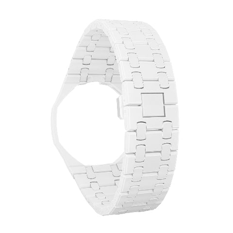 Ceramic Watch Strap Band with Ceramic Case Mod Kit For Swatch X AP Royal Pop