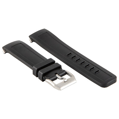 22mm Black Rubber Watch Strap for IWC Aquatimer 2000 Rubber Quick-Release System