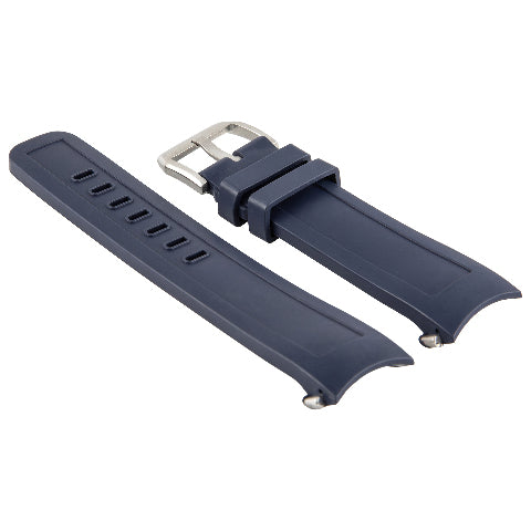 Blue Rubber Watch Strap for IWC Aquatimer 2000 Rubber Quick-Release System 22mm